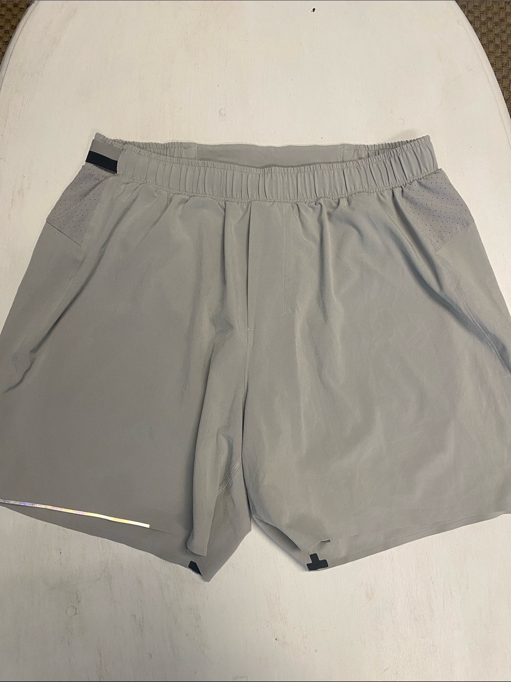 lululemon athletica Light Gray Men's Running Shorts